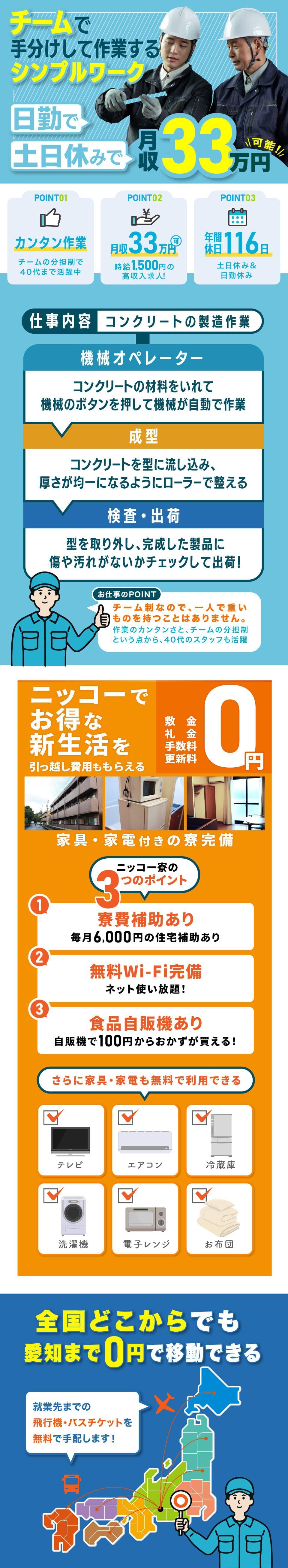 ≪寮完備・月収33.5万円・派遣社員≫化学系工場での軽作業 日勤