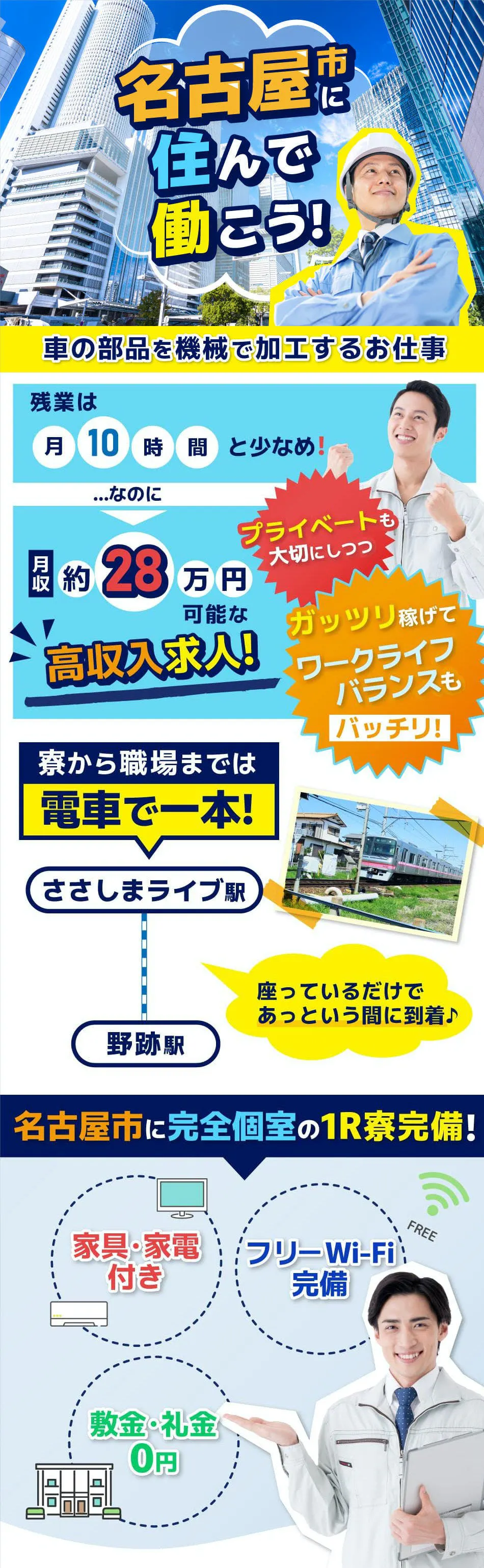 ≪寮完備・月収28万円・派遣社員≫自動車系工場での組立・加工・プ...