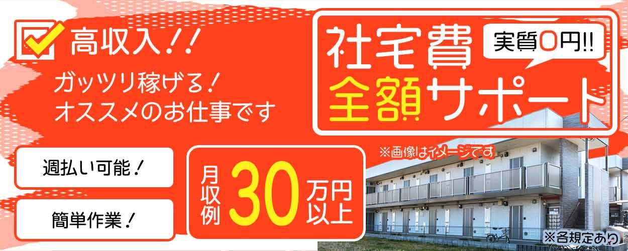 【12月限定!引っ越し荷物代会社負担】入社特典あり♪土日休み&月収30万円可!人気のコンパクトカーの製造・組立て◎あの有名な生産現場でキャリアアップ!即日入社&入寮OK【企業寮無料または社宅費全額補助】<岩手県金ヶ崎>《AMGA1C》