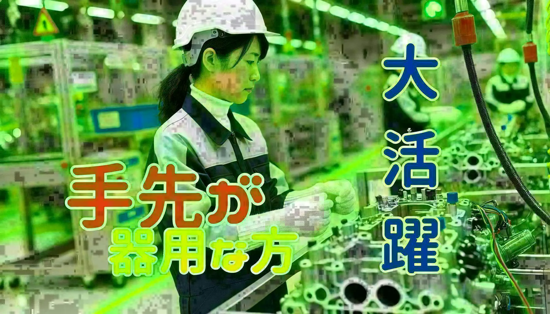【18歳～39歳の男女活躍中！】【祝金95万支給】＋【時給1800円】＋【家賃一部補助】＝貯金が貯まるエンジン製造