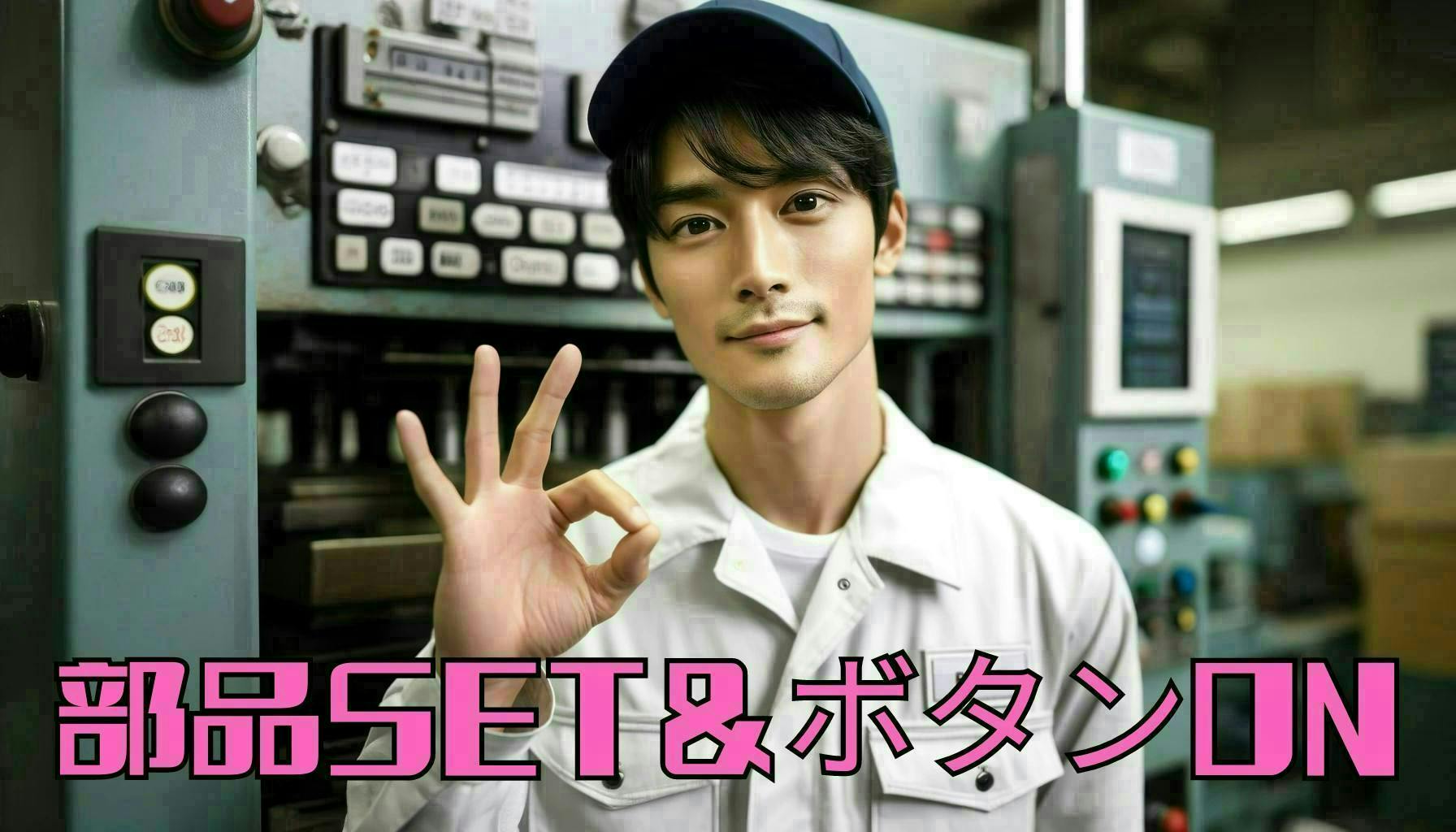 【機械オペレーター】未経験者歓迎　機械に部品をセット！あとはボタンを押すだけ！　ホクホク稼ぐ時給1250円