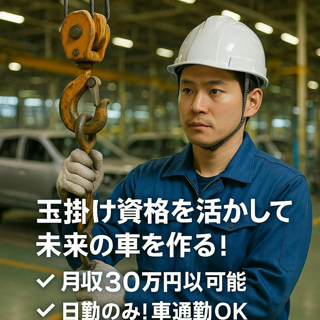 ≪寮完備・月収29万円・派遣社員≫自動車系工場での加工作業 日勤