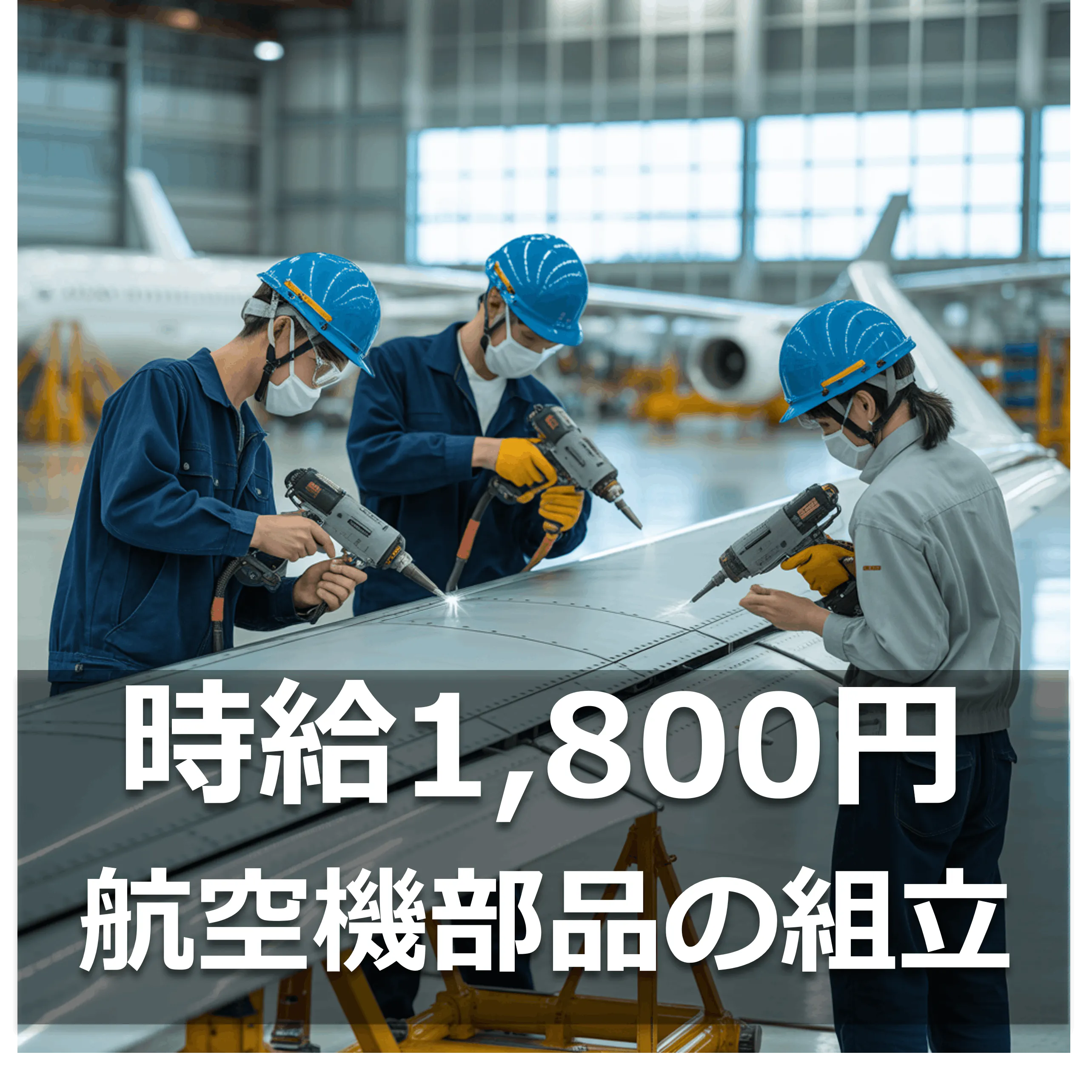 20代〜30代活躍中！【航空機部品組立】の“続けられる職場”。離職率【3％】、年間休日【126日】、 平均年齢【39歳】働きやすさ◎