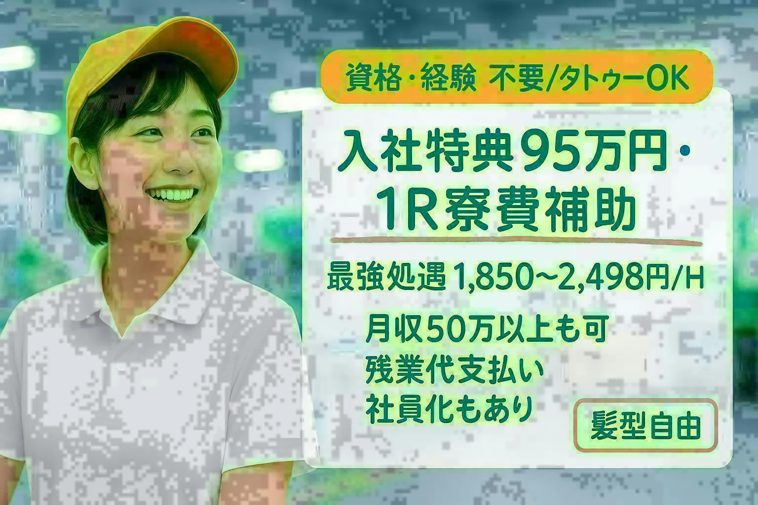 【18歳～39歳の男女活躍中！】＼【祝金90万！最強処遇1850円自動車製造】3年で総収入1,400万円以上も可能！？／