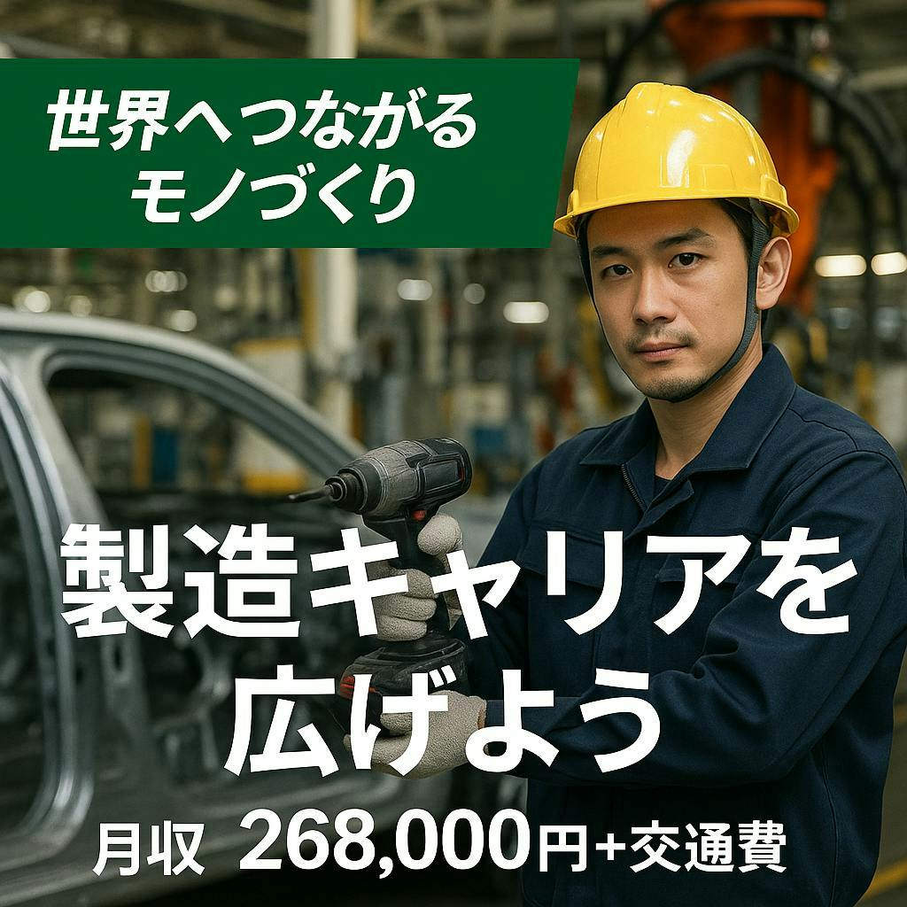 ≪寮完備・月収26.5万円・正社員≫自動車系工場での組立・機械操...