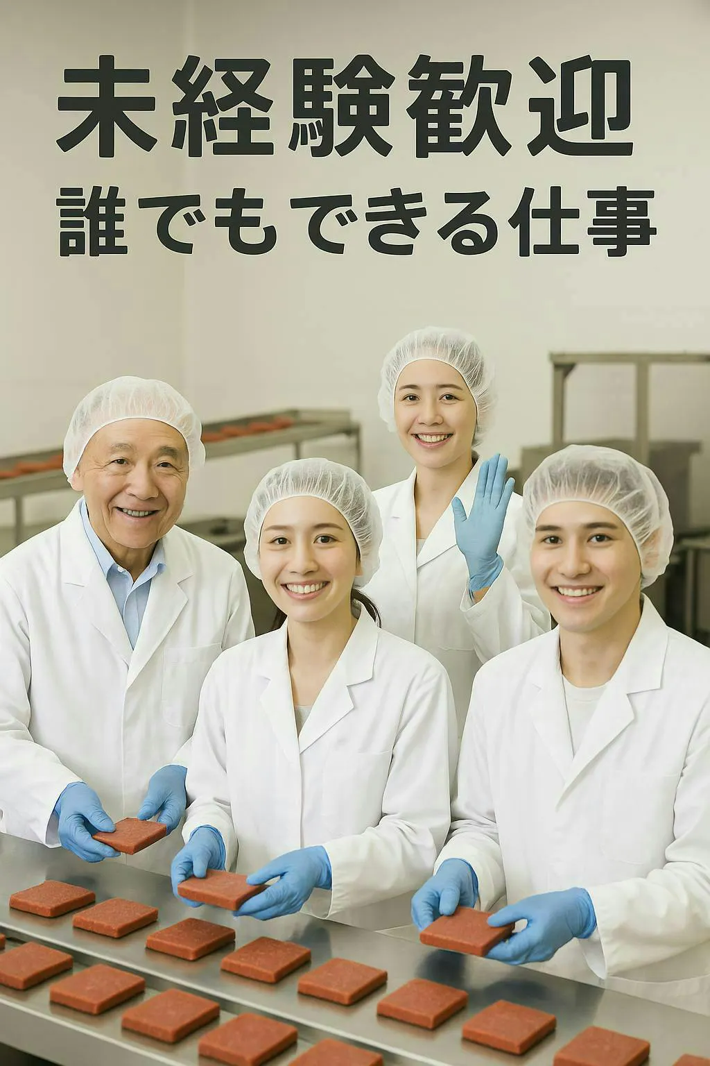 シニア歓迎×通勤のみ×即入社　老若男女活躍中　食品加工の工場で野菜の皮むきなど　その日の内に覚えられる簡単な軽作業　交通費支給