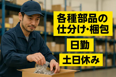 【日勤･土日休み】未経験でも大歓迎！！倉庫内での簡単なお仕事です