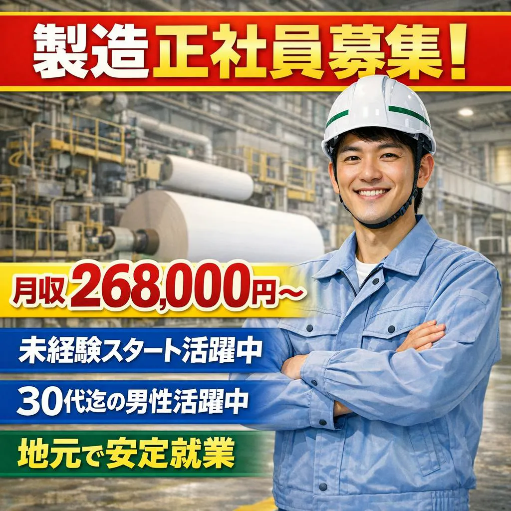 【地元採用強化中！】製造正社員募集J’s Factoryでキャリアを広げよう