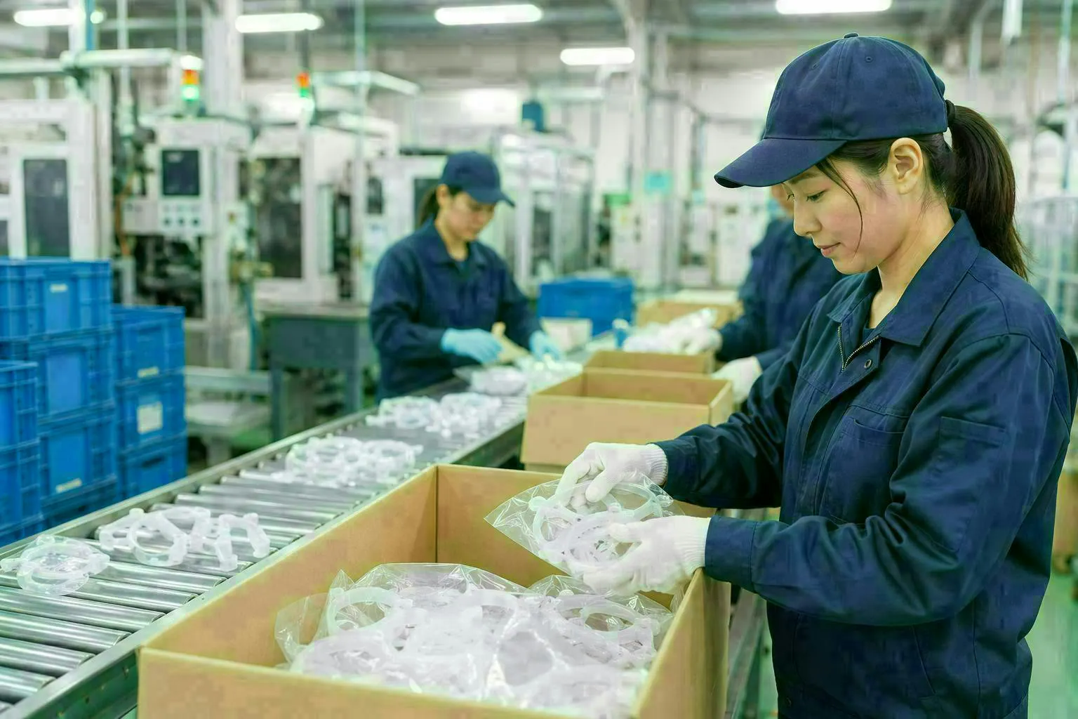 【日勤のみ×残業ほぼなし】プラスチック製品の製造・梱包スタッフ｜未経験歓迎
