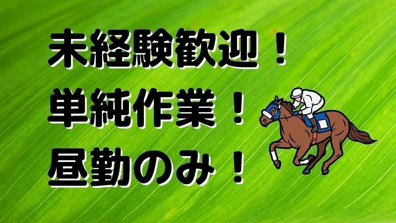 未経験歓迎！競馬場柵の張り付け！