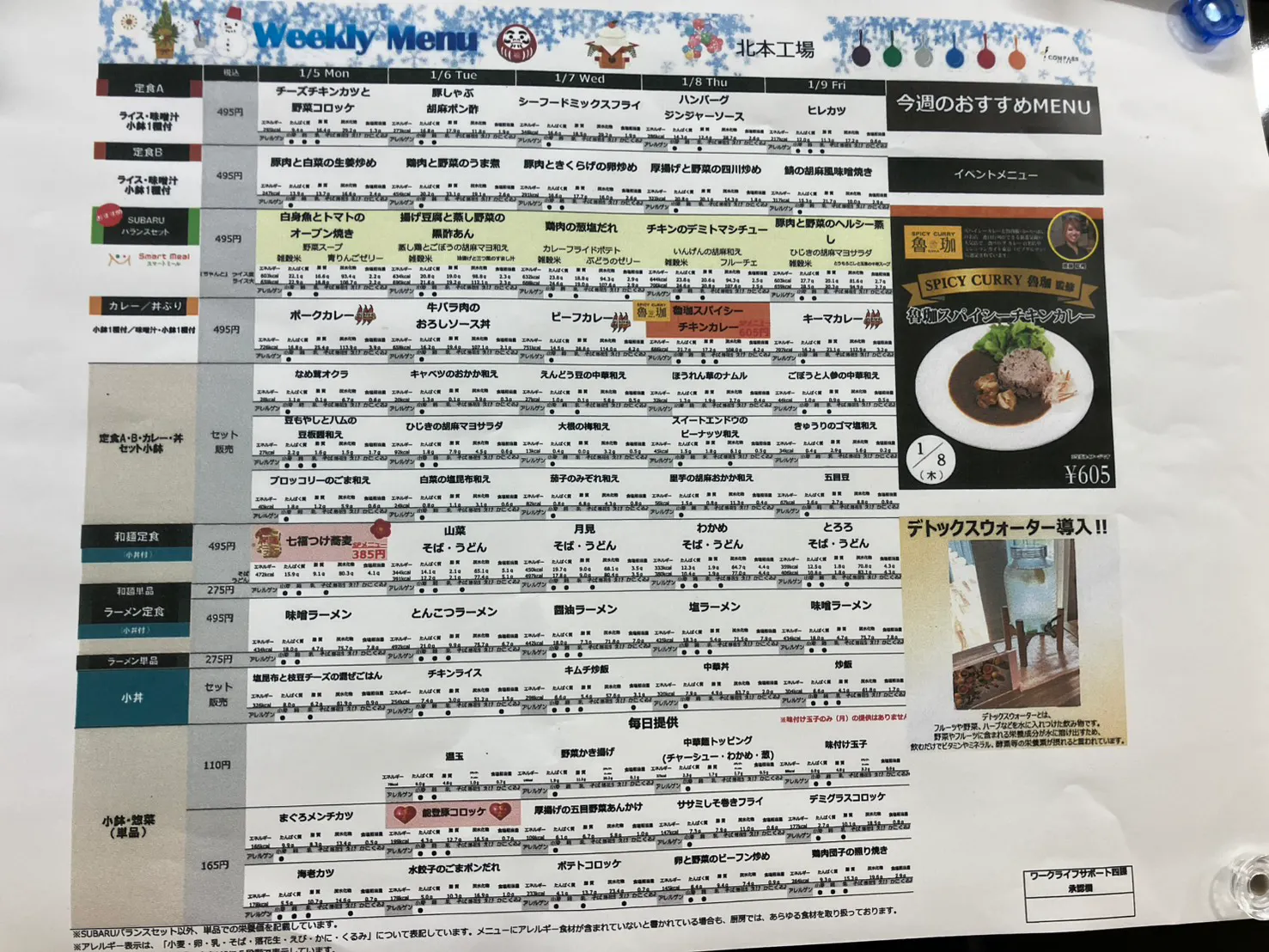 安くて美味しい食堂あり