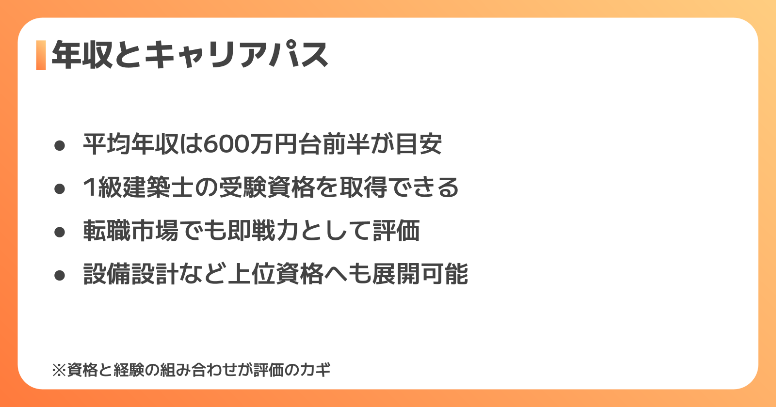 建築設備士の年収とキャリアパス