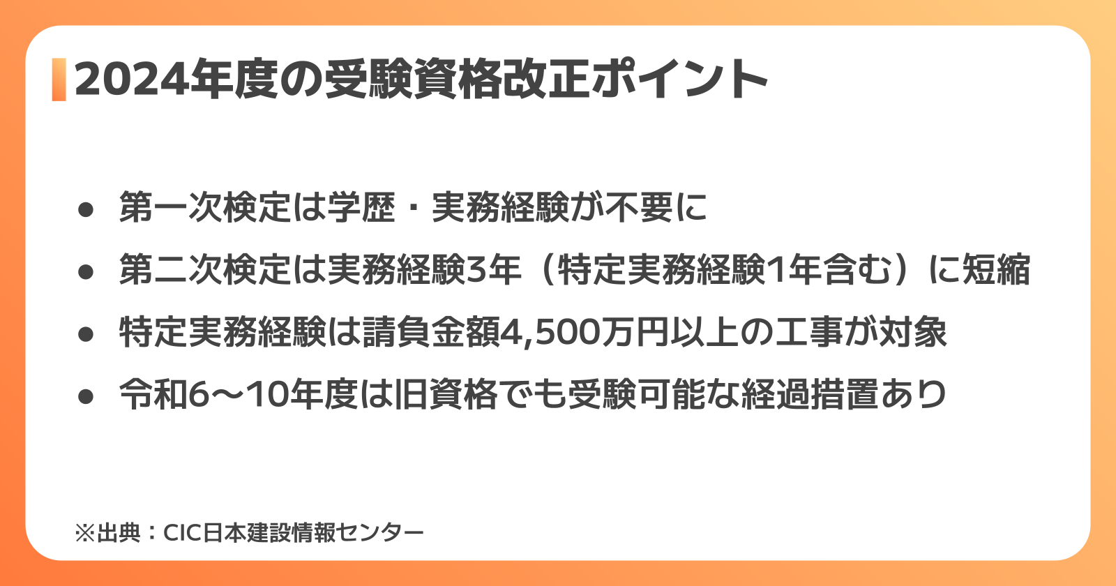 2024年度の受験資格改正で何が変わった?