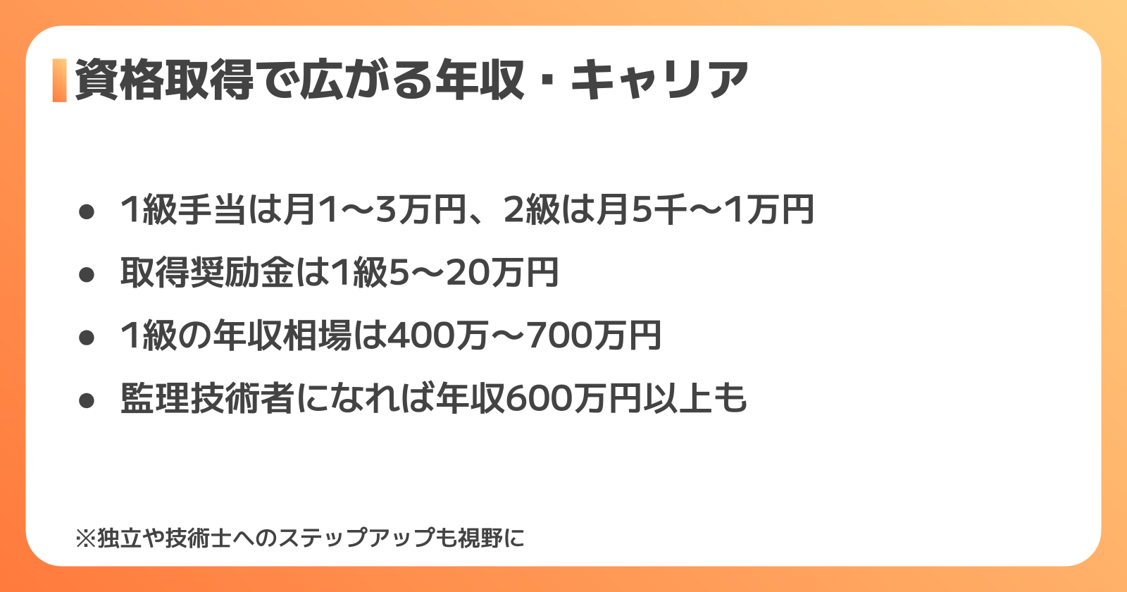 年収・キャリアへの影響