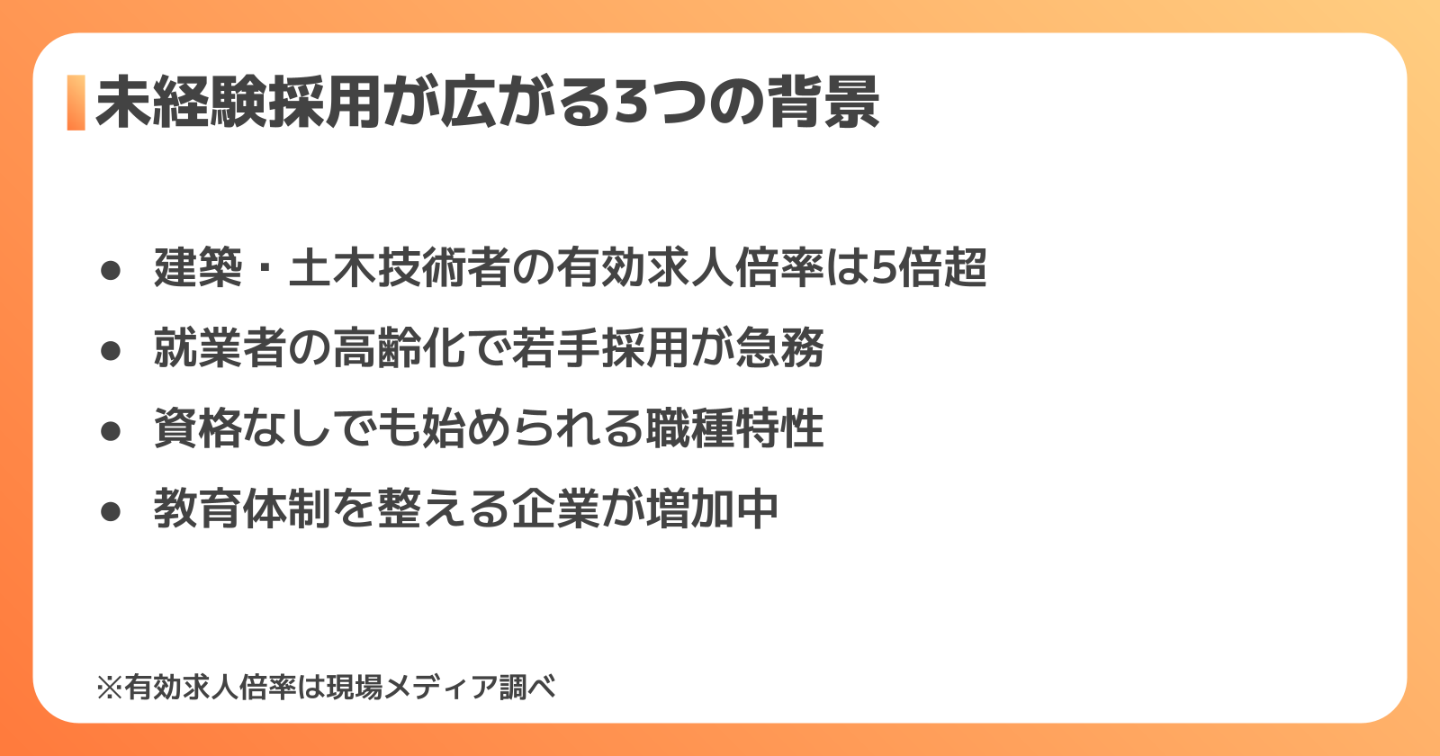 施工管理は未経験でも求人に応募できる?業界の実態