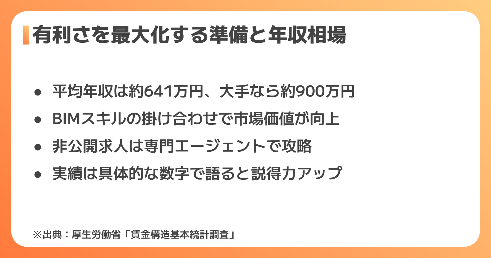 転職を有利に進めるための準備と年収相場