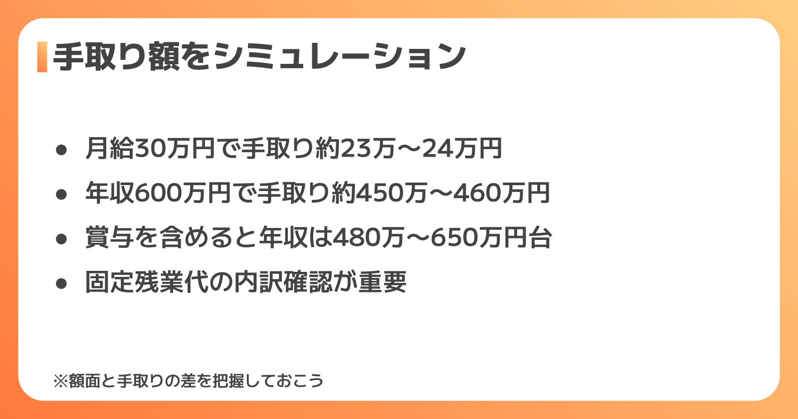 手取り額シミュレーション