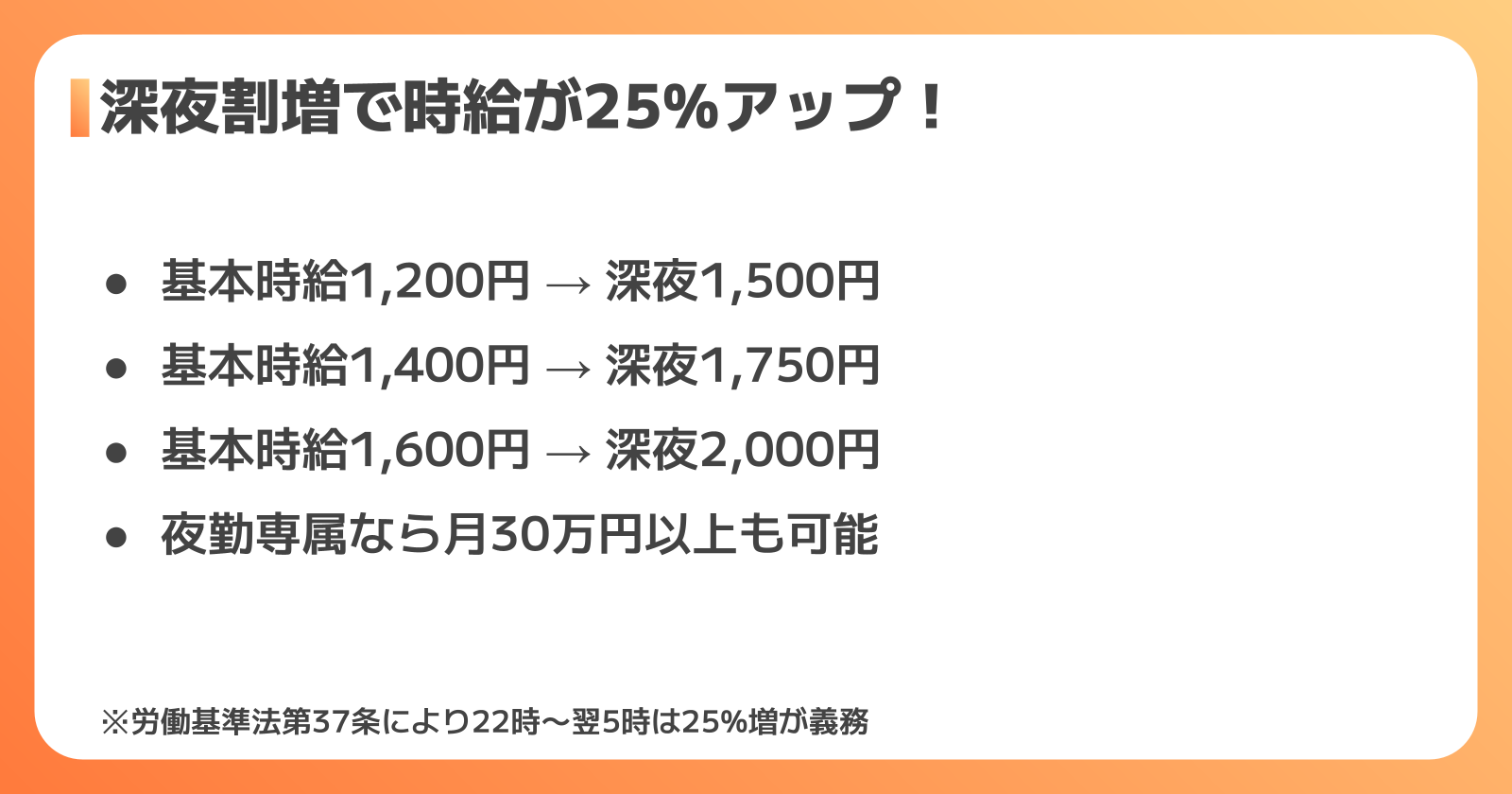 フォークリフト夜勤の給与と深夜手当の計算方法