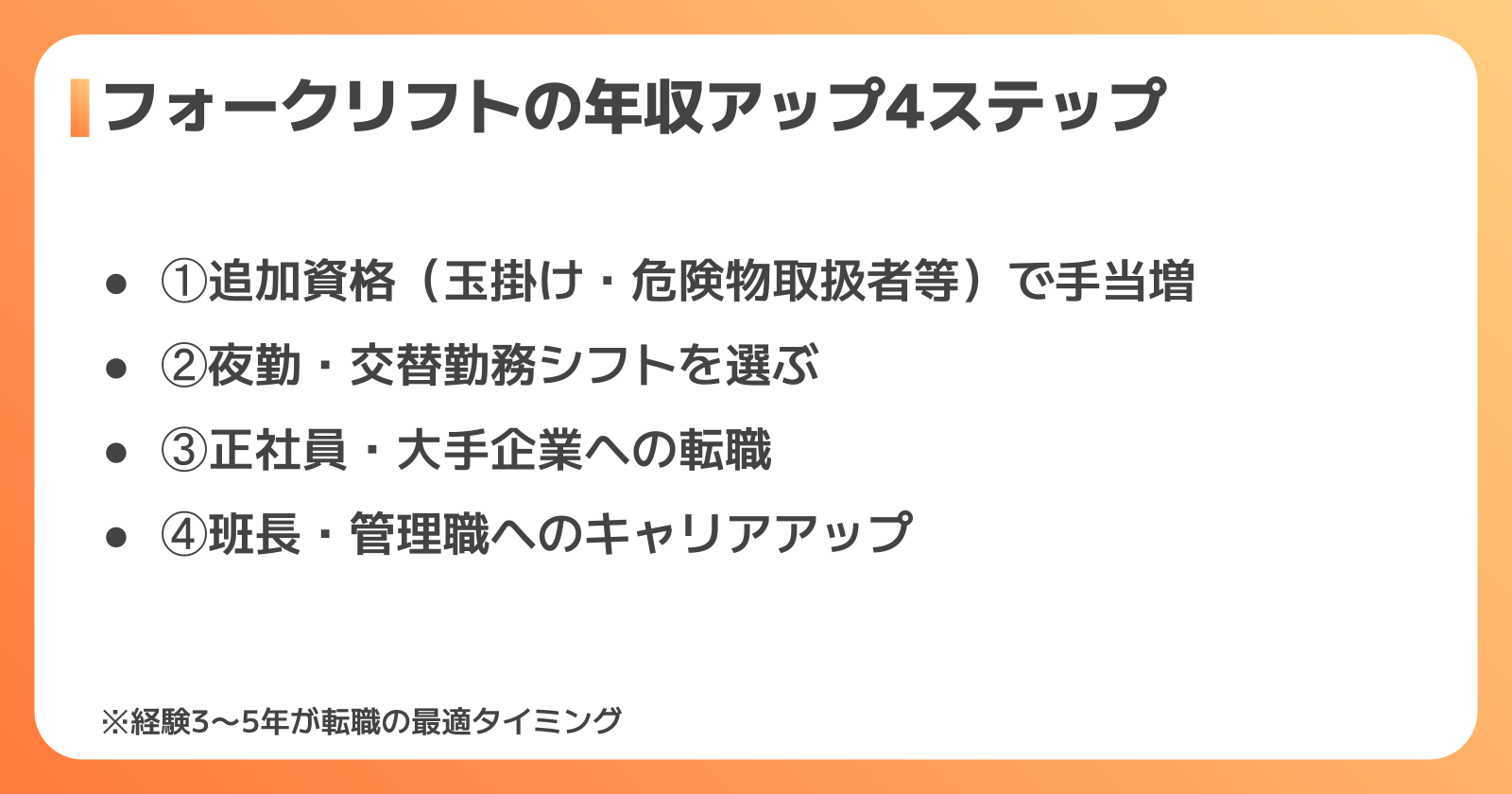 年収を上げる4つの方法