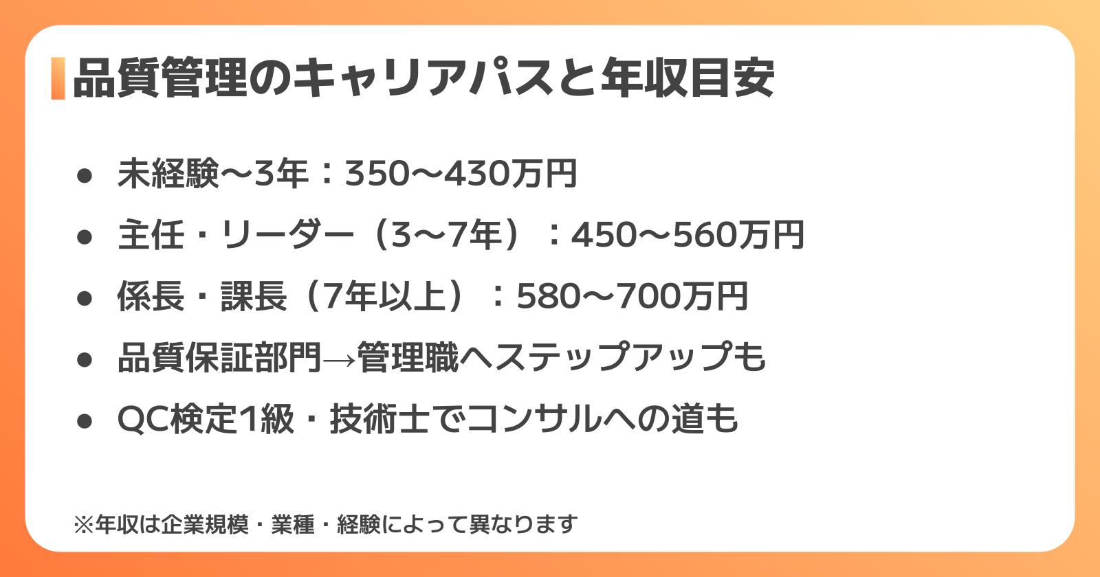 品質管理のやりがいとキャリアパス