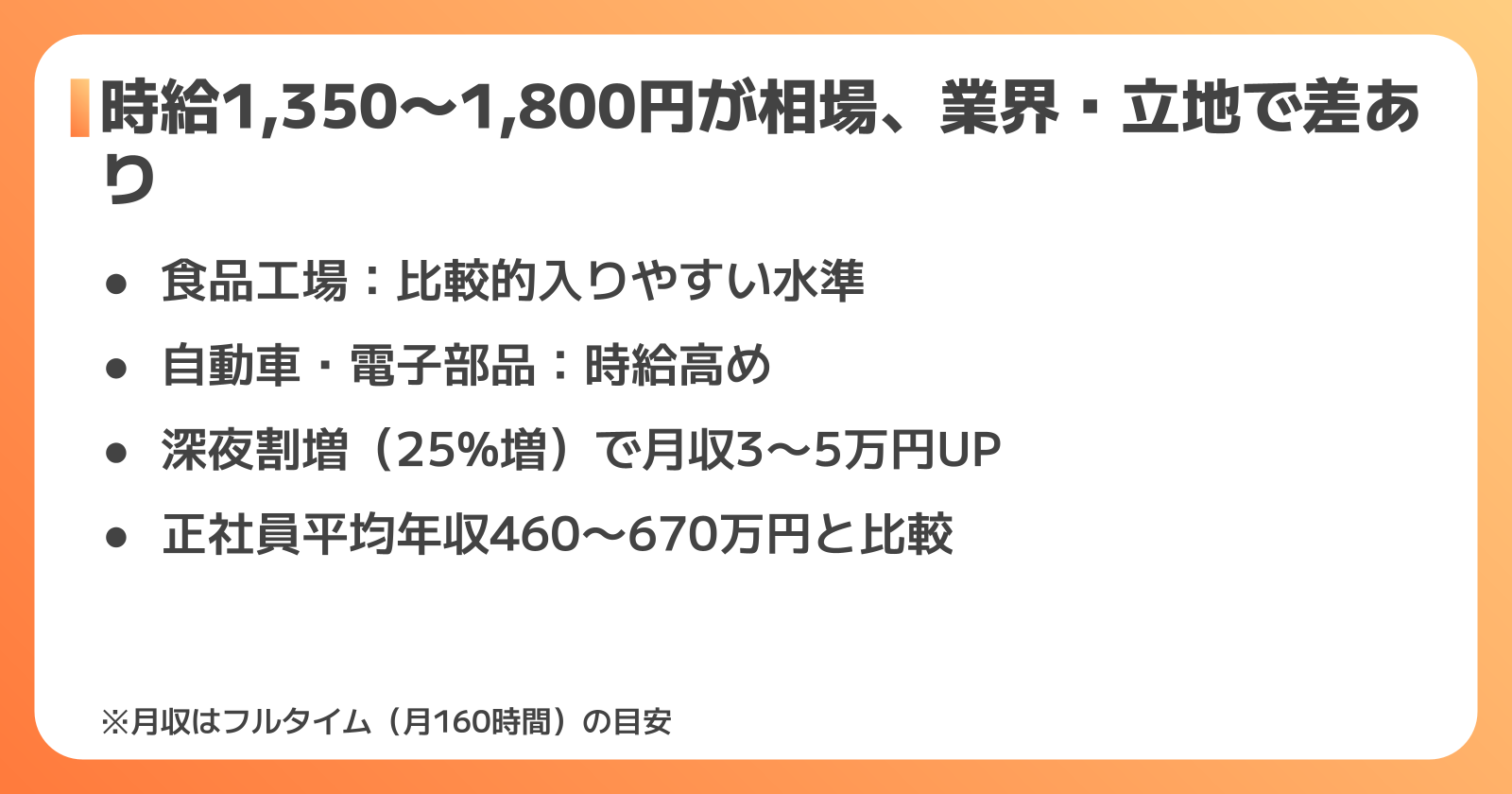 生産管理派遣の時給・給与相場