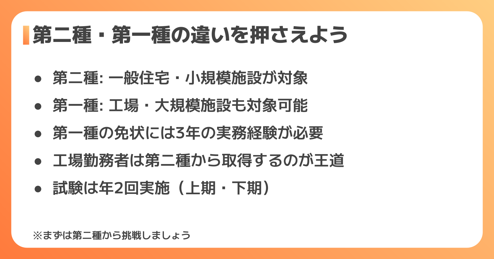 電気工事士の種類と違い