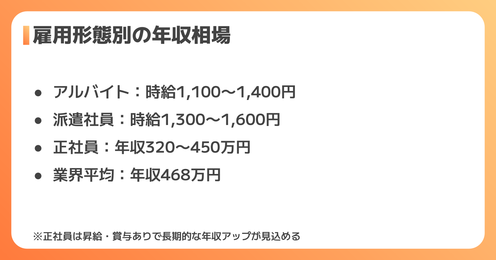 物流・倉庫の仕事の年収相場|雇用形態別に徹底比較