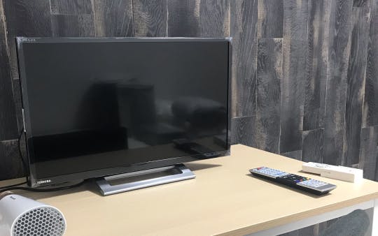 備え付けの作業机